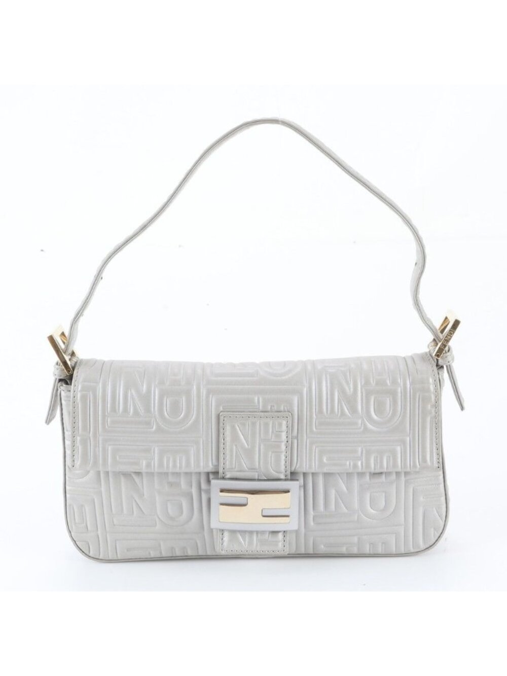 Fendi Mamma Bucket Baguette Leather Shoulder Bag